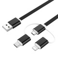 3 in 1 Data Line For Android iphone Type-c Mobile Phone Multi-function Usb One Dragging Three Data Charge Cable