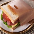 5 Pcs/set Reusable Toaster Bag Non Stick Bread Bag Sandwich Bags Coated Fiberglass Toast Microwave Heating Pastry Tools