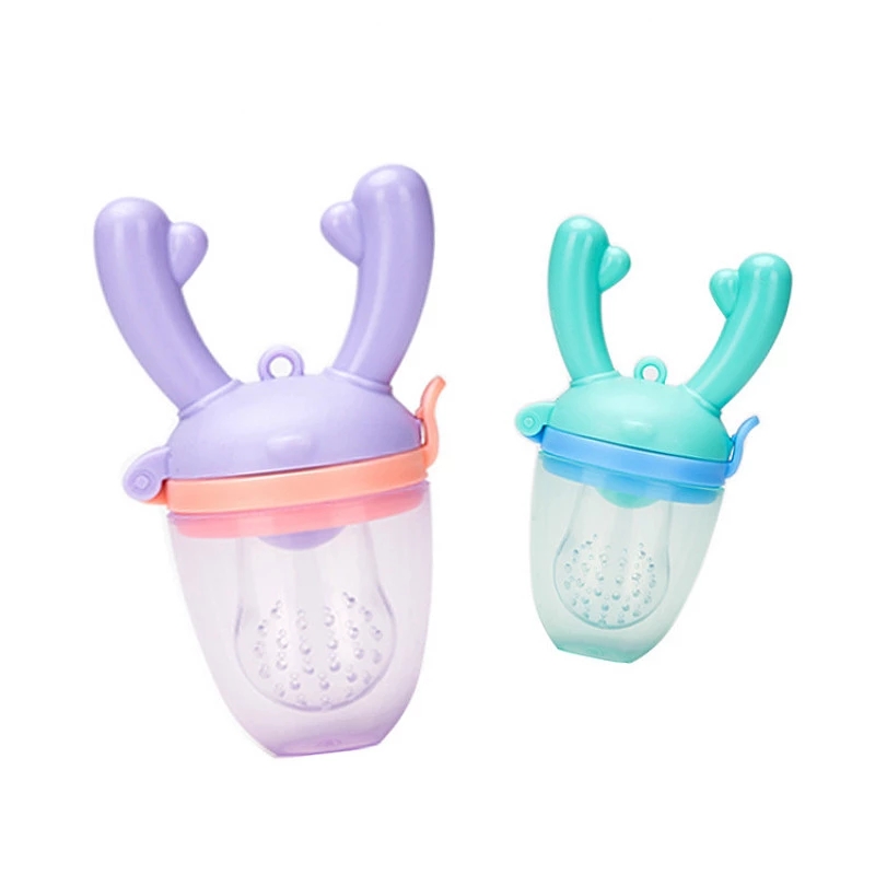 1pcs Soft Baby Teethers Baby Girl Teether Fruit Food Feeding Pacifier Silicone Safety Feeder Bite Food Nipple Oral Care