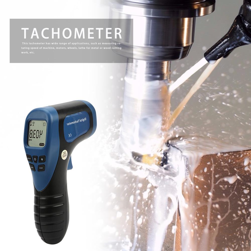 ALLOET TL-900 Tachometer 2.5-99999 RPM Non-contact Laser Digital Tachometers Motor Wheel Lathe Speed Meter Measuring Instruments