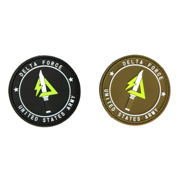 Delta Force US USA Army Special Force Counter Terrorism Hostage Rescue PVC Patch BLK