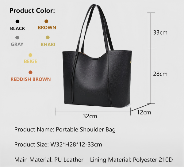 2025 large-capacity waterproof handbag