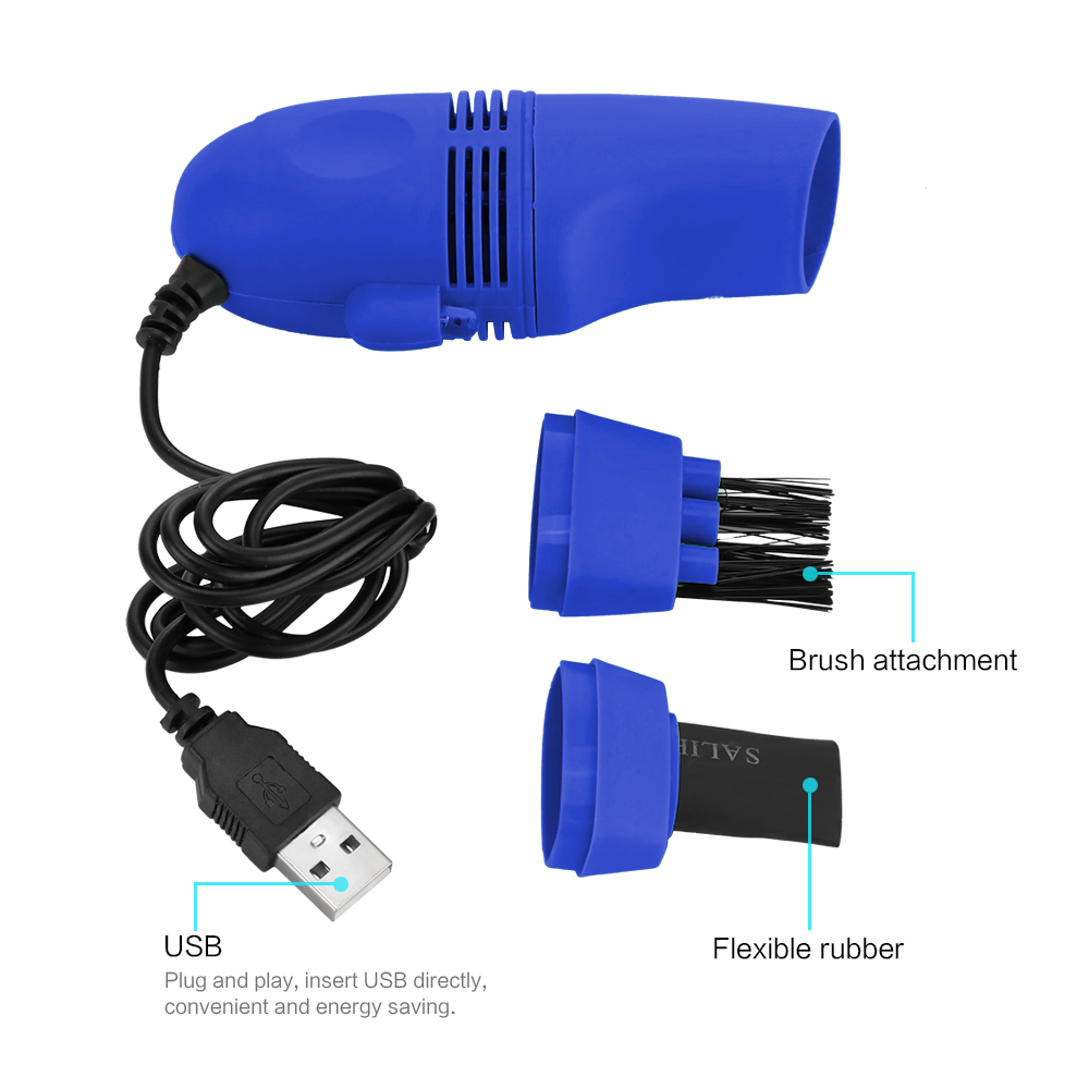 USB Gadgets for Computer Vacuum Mini USB Keyboard Cleaner Laptop Brush Dust Cleaning Kit