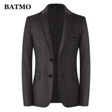 2020 new arrival autumn high quality 100% wool plaid casual blazer men,men's wool jackets,2006-17