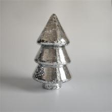 Christmas tree shaped crystal glass candy jar