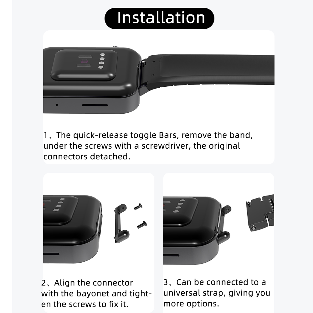 For Xiaomi Mi Watch Metal Strap With Connector Leather Watch Band Bracelet Perfect Match Silicone Replacement Accessories