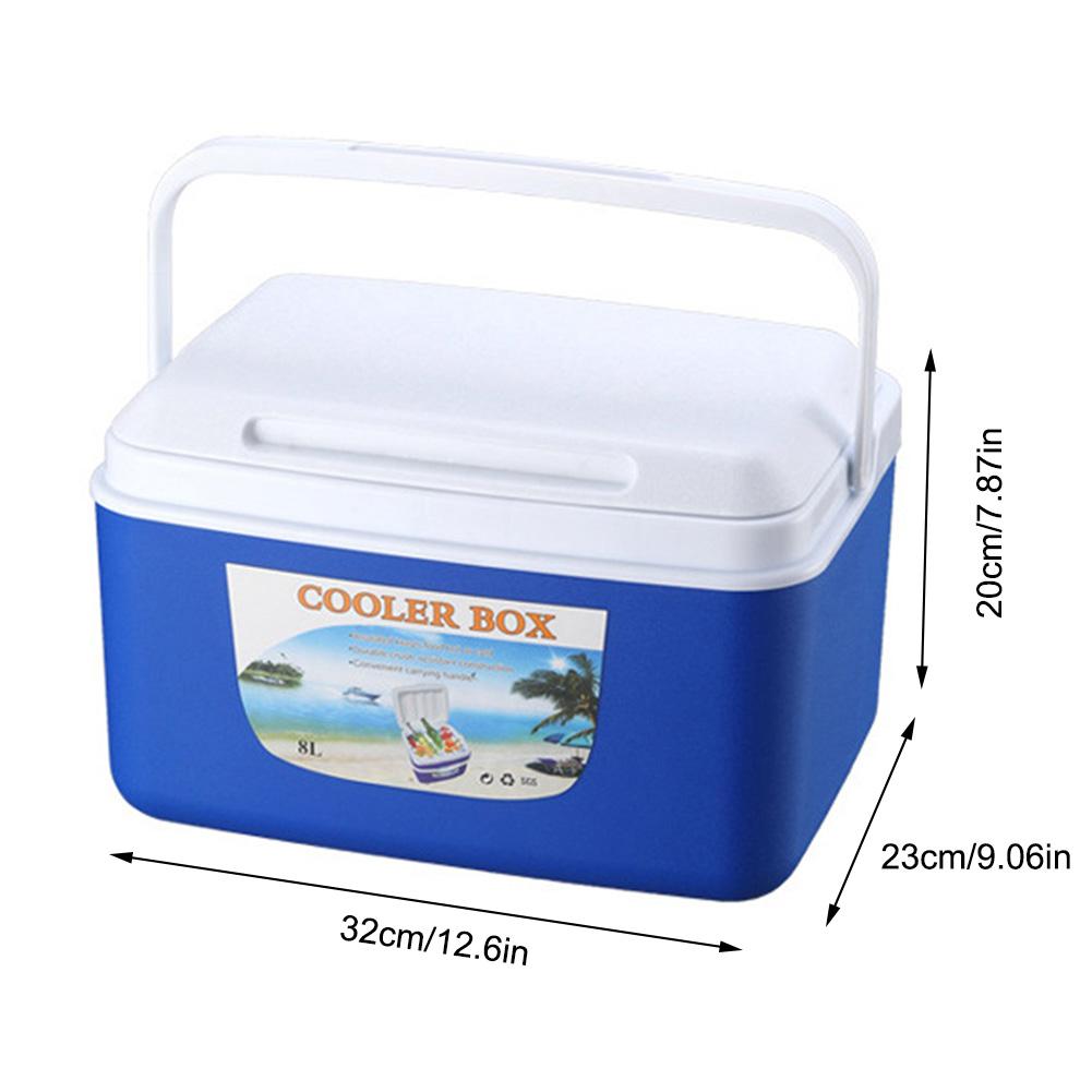 8L Outdoor Incubator Portable Food Storage Box Car Cold Box Fishing Box Cooler Fridge Box For Travel
