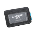 Genuine Leather DKER Brand Money Clip for Men Wallets Genuine Leather Money Clips Black & Blue Leather Money Clips for Male