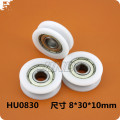 10pcs 30mm Round Groove Nylon Pulley Wheels Roller for 3mm rope w/ 625ZZ Bearing