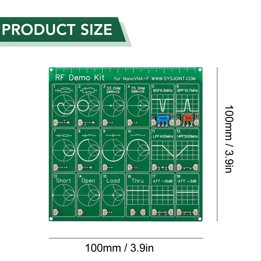 3G RF Test Board Vector Network RF Demo Kit for Nanovna Test Filter / Attenuator Network Analyzers Electrical Instruments