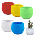 Round Flower Pots Mini Cute Flowerpot Garden Nursery Pots For Succulent Plants Home Office Decor Garden Supplies Wholesale