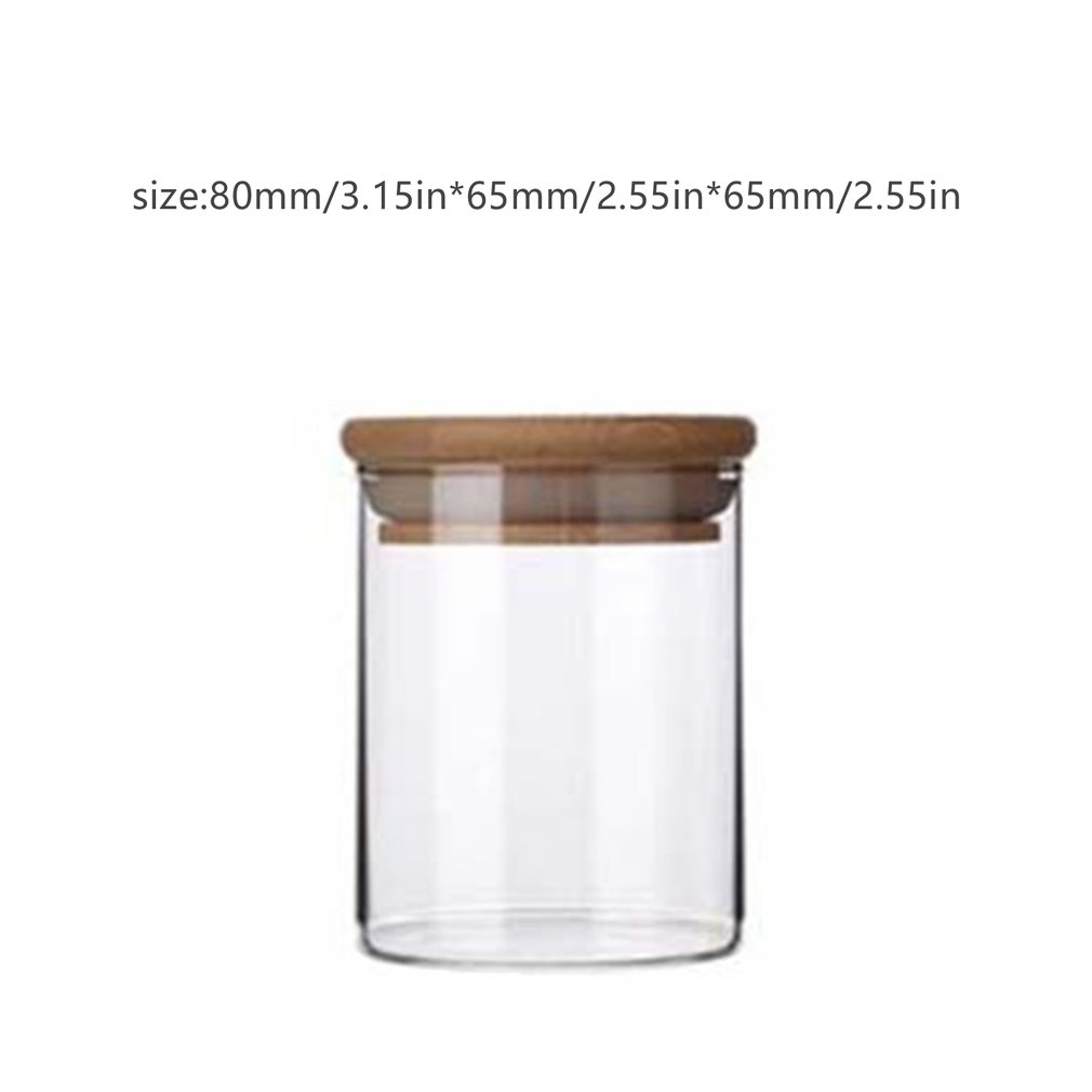 High Borosilicate Glass Airtight Jars Straight Tea Cans Dried Fruit Snacks Storage Bottles Candy Storage Jars