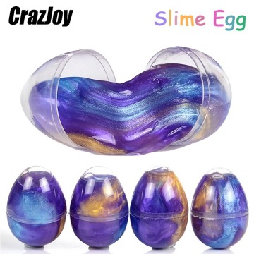 Ball Crystal Fluffy Slimes Cloud Glue Soft Polymer Clay For Slimes Kids Slimes Egg Anti-stress Light Plasticine Antistress Toys