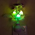 Dark automatic bright US plug LED Novelty light Mushroom Lilac Flower light sensor night lamp Home decoration Romantic light