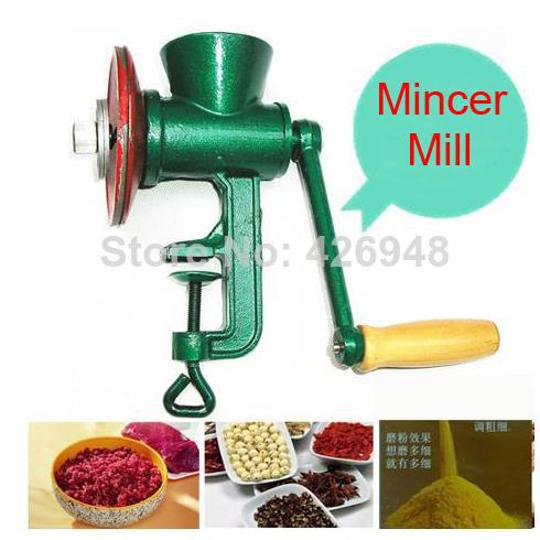 household Chili Soybean Grain Rice Mill Wheat Corn Flour Hand Crank Oats Flour Cast iron Mill Grinding Miller Pulverizer Mincer