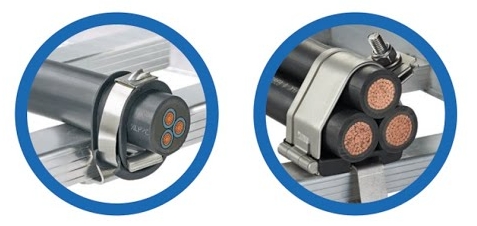 single trefoil cable cleat