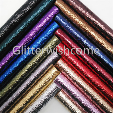 Glitterwishcome 21X29CM A4 Size Vinyl For Bows Metallic Synthetic Leather, Faux Leather Fabric,Leather Sheets for Bows, GM606A