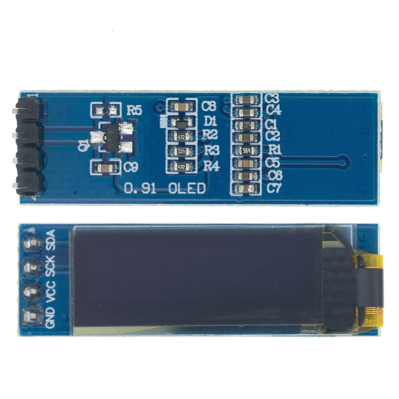 10pcs 0.91 inch OLED module 0.91" white OLED 128X32 OLED LCD LED Display Module 0.91" IIC Communicate D24