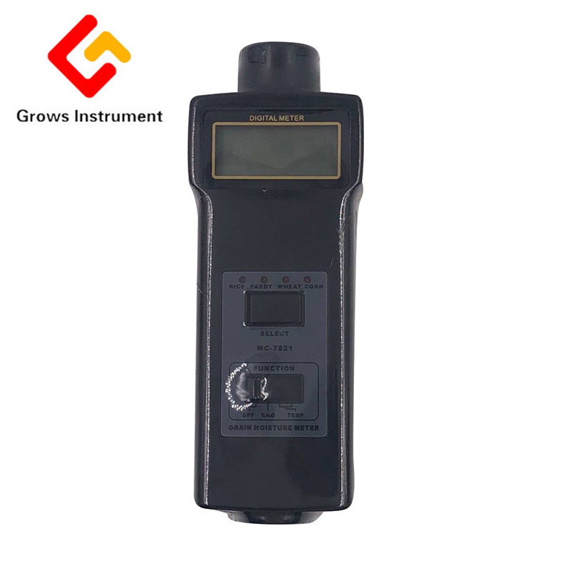 MC-7821 Grain Moisture Meter Tester Range 8~20% Moisture Temperature Meter LCD Digital Can Measure for Hay Oat Wheat