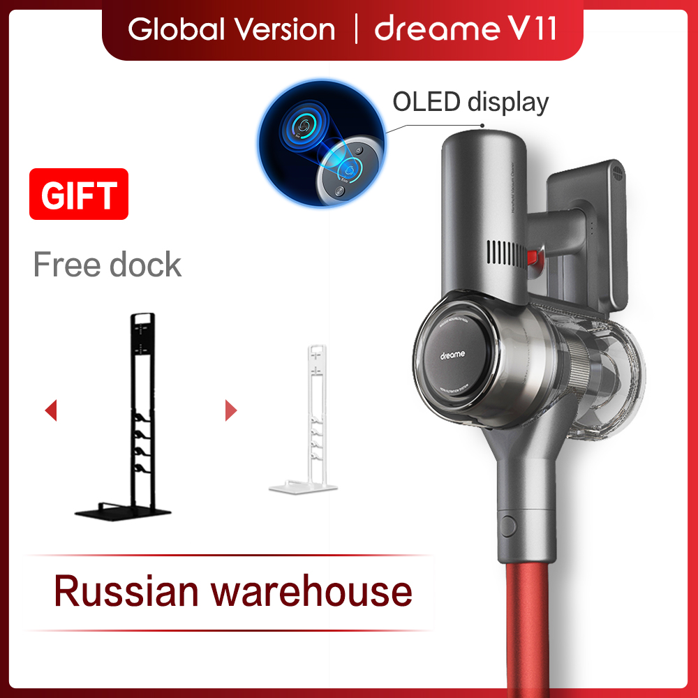 Dreame V11 Handheld Wireless Vacuum Cleaner OLED Display 25000Pa 150AW Cordless Cyclone Filter Home Dust Pet Hair Collector