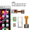 1PC Universal TF Hybrid Sim Slot Dual SIM Card Adapter Micro SD Extender Nano Cato Android Phone