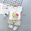 2020 fashion baby Suits baby Clothing Set for Boys Girls Cute Summer Cartoon Clothes Set Cotton Top+Shorts Kids Clothes Outfits
