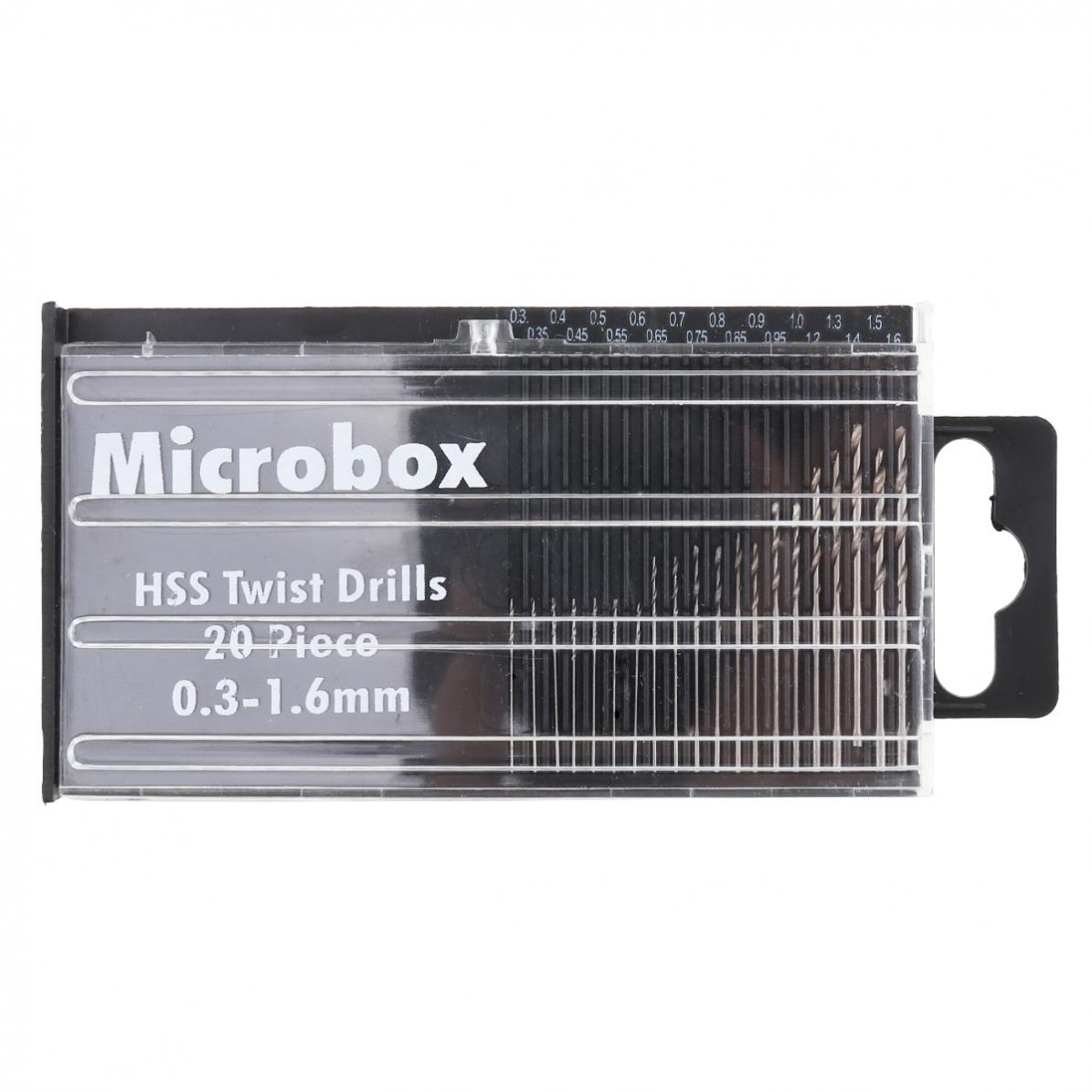 Precision 20x Micro Small HSS Twist Drills Bit Set Craft Hobby Jewelly 0.3 1.6mm