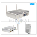 EGLOBAL Fanless Nuc Desktop Computer Intel Core i5 7200U i3 7100U DDR4 Barebone Mini PC Linux HD Graphics 4K VGA Wifi