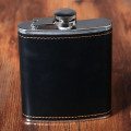 7 oz Pocket Stainless Steel Liquor Whiskey Alcohol Flagon Hip Flask Wine Bottle Pu Leather Package Party Men Gifts Outdoor Flask