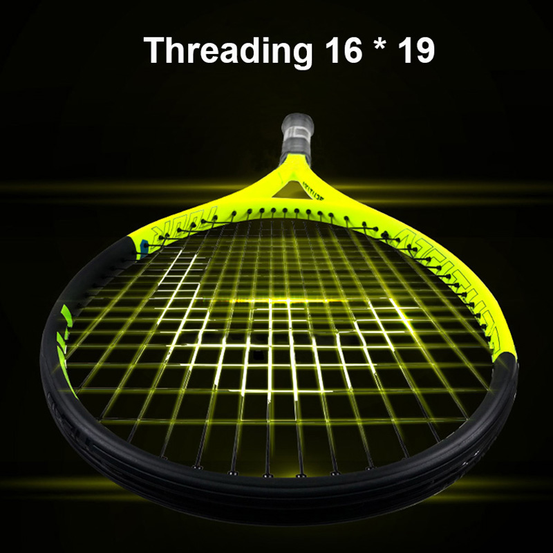 Head Tennis Racket Professional Carbon Composite Padel Rackets Shock Absorption Handle With String Bag For Men Women Beginners