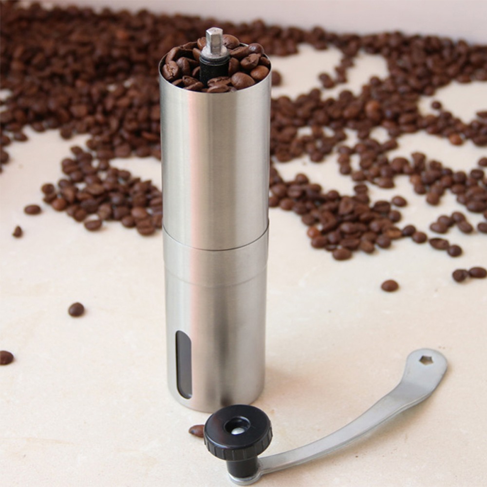 Coffee Grinder Mini Stainless Steel Manual Handmade Coffee Bean Burr Grinders Mill Kitchen Coffee Tool Crocus Grinders