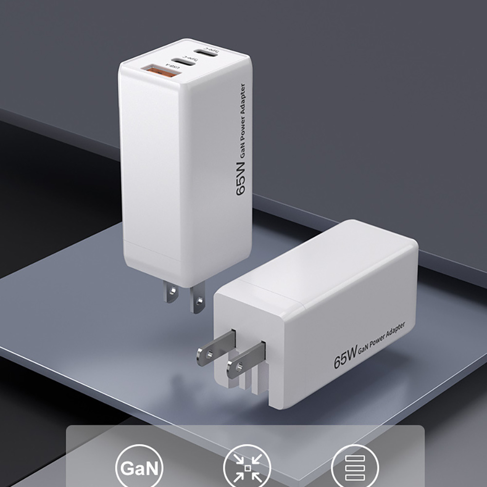 New 65W RAVPower Charging Head suitable for Apple Huawei QC 3-Port PD Charger Fast Charging Wall Charger Adapter for Nintendo