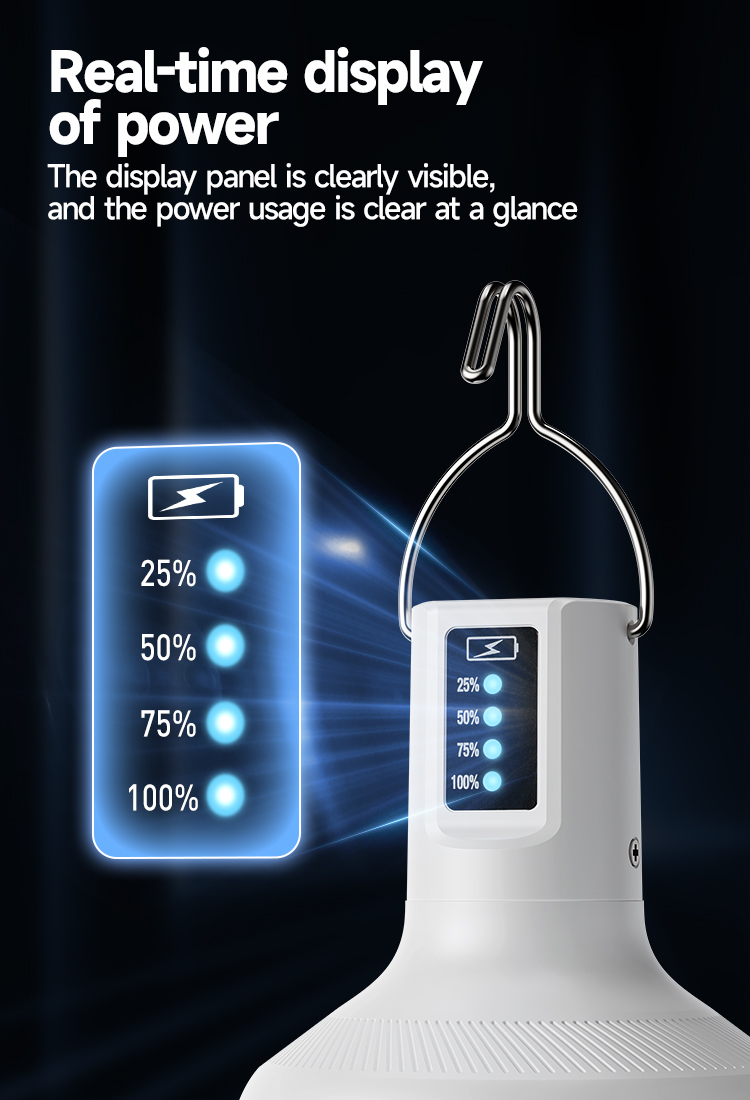 6-7855-LED Rechargeable Bulb Camping Light with Lithium Battery - DP
