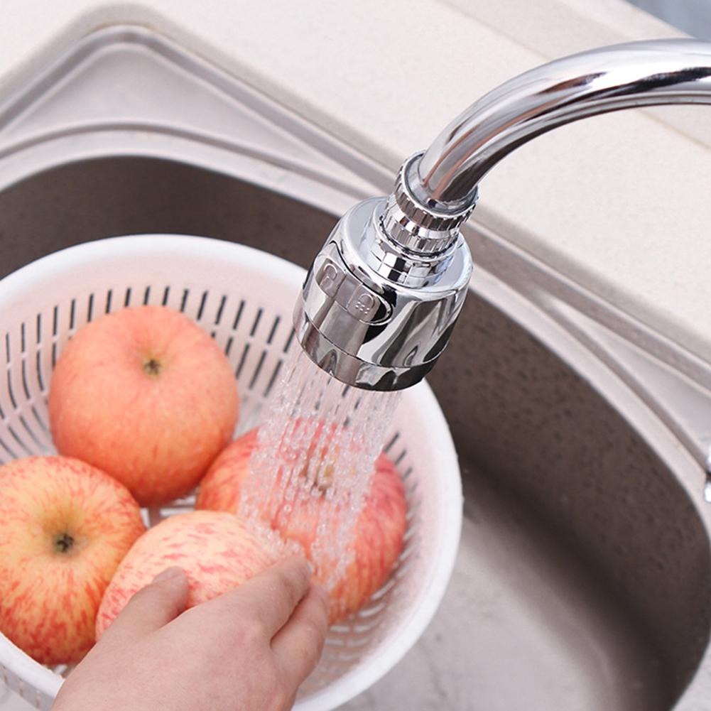 Innovative Kitchen Accessories Faucet Stainless Steel Splash-Proof Universal Tap Shower Water Rotatable Filter Sprayer Nozzle