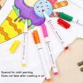 8Pcs/Set Clothes Textile Markers Fabric Paint Pens DIY Pen Pigment Supplies Marker Writing Painting Crafts T-shirt Liner Pe A6Q8