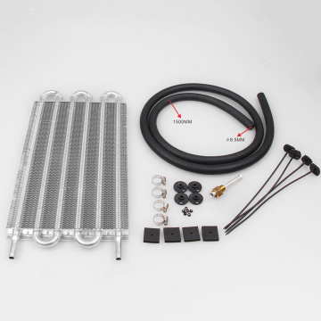 Car Truck Hose Tube Condenser Engine Transmission Air Conditioner Assembly Oil Cooler Set Aluminium Alloy Durable Universal Kit