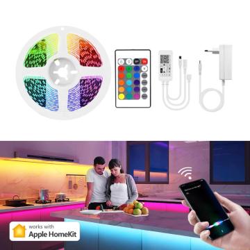 Apple Homekit Smart Wall Lamp 10M 15M RGB Flexible LED Light Strip Wifi Wall Light Home Bedroom Ceiling Cabinet Decor Lighting
