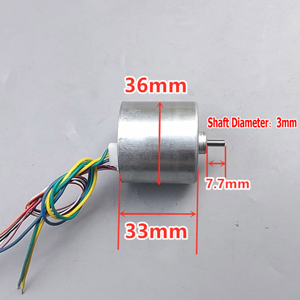 Brushless Motor DC Motor with Hall 36mm Three-phase Feeling Imported Nidec 12V DC High Speed Small Motor