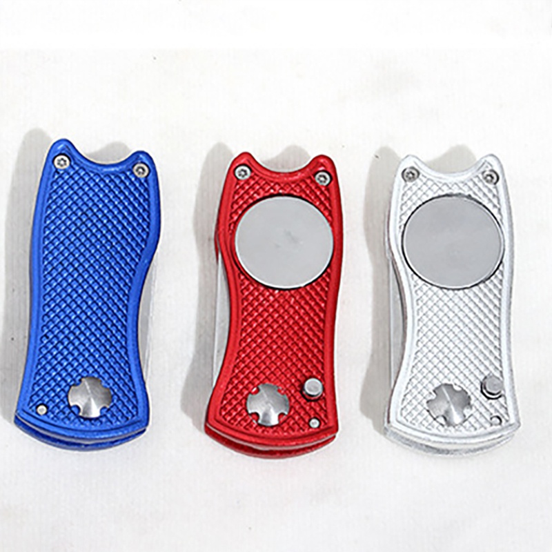 Foldable Golf Divot Tool with Golf Ball Tool Pitch Groove Cleaner Golf Training Aids Golf Accessories putting