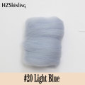 5 g Super Fast felting Short Fiber Wool Perfect in Needle Felt Wet Felt Light Blue Color Handcarft Material