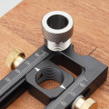 2 in 1 Drill punch Positioner Locator Jig for baby crib cross oblique flat head puncher bed cabinet screw woodworking tools