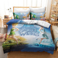 Disney Peterpan Tinker Bell Bedding Set Duvet Cover and Pillowcase Full Size Bed Set Comforter Set for Bedding