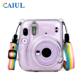 For Fujifilm Instax mini11 PU Leather Case Smartphone Instant Protector Pouch Bag With Shoulder Strap for Fuji Instax mini11