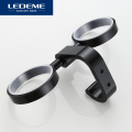 LEDEME Spray Paint Cup Tumbler Holders Black Grind arenaceous Glass Cups Toothbrush Tooth Cup Holder Bathroom Accessories L5508