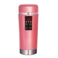 DMWD Portable Electric Heating Cup Car Electric Kettle Travel Water Heater 12/24V Heat Preservation Stainless Steel Water Cup