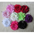 New Ladies Satin Peony Flower Hair Clip Hairpin Brooch Hair Flower