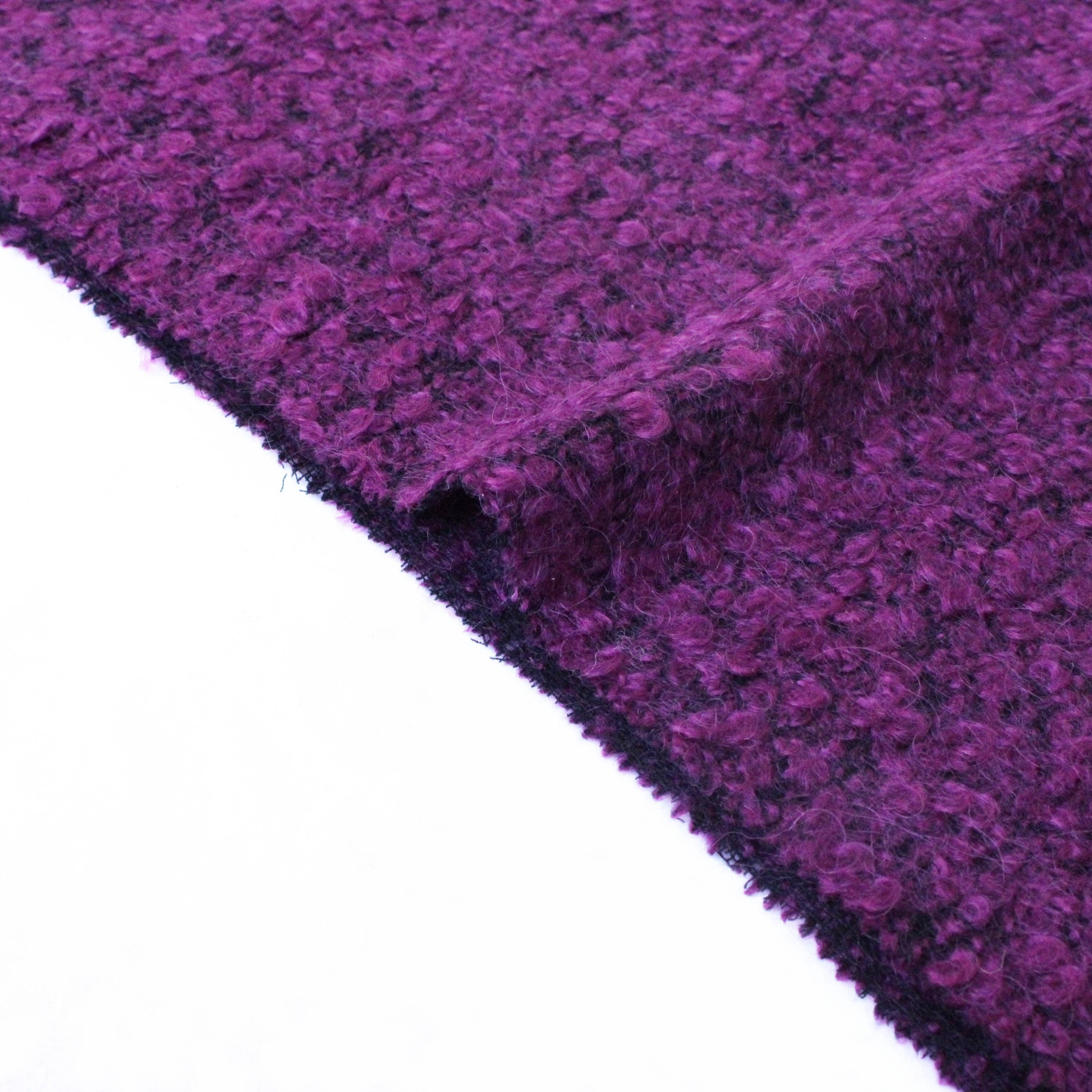 purple wool polyester blend fabric