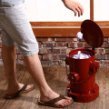 Creative Fire Hydrant Foot Pedal Trash Antique Iron Waste Basket Two-layer Removable Trash Can Living Room Lobby Ornaments