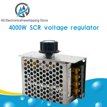 4000W AC 110V-220V SCR Adjustable Motor Speed Controller Control Dimming Dimmers Voltage Regulator Thermostat Import High-power