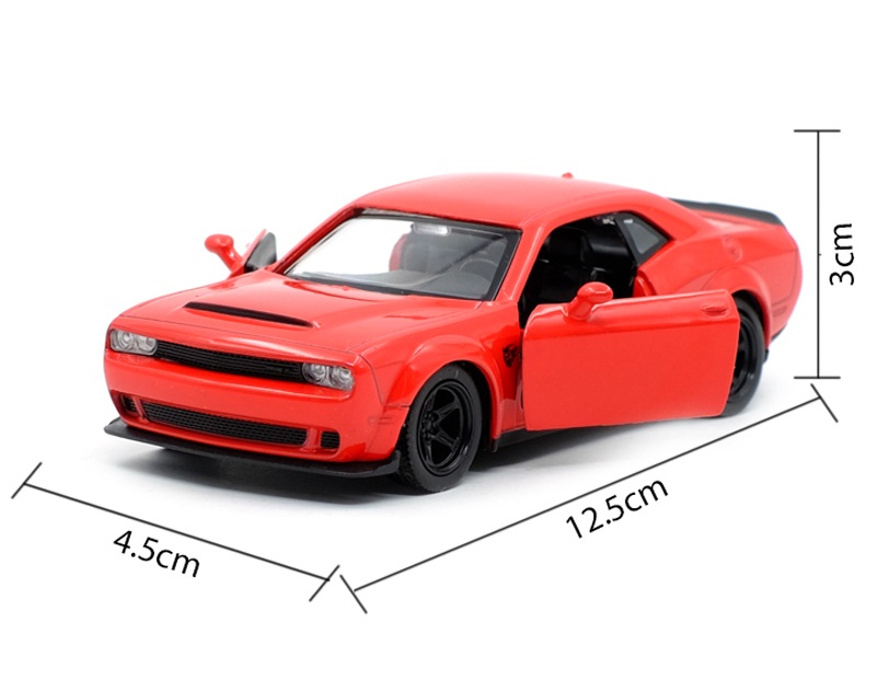 High Simulation Exquisite Diecasts & Toy Vehicles: RMZ city Car Styling Dodge Challenger SRT Demon 1:36 Alloy Diecast Car Model